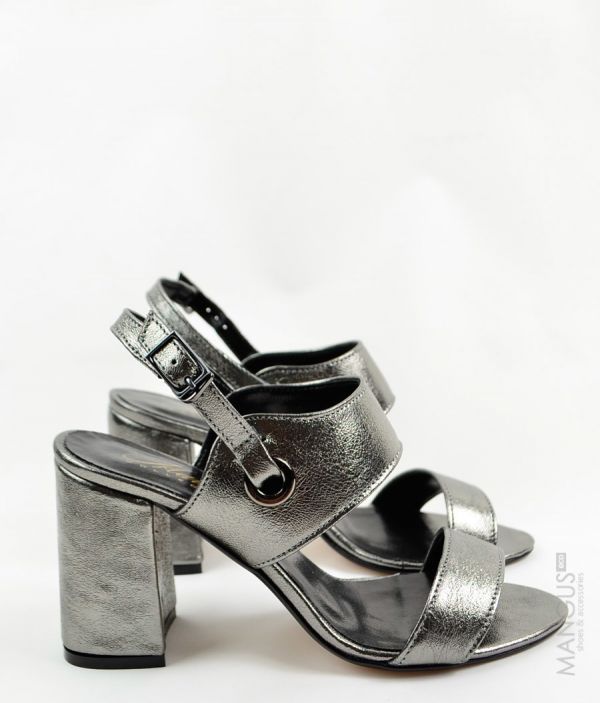 Босоножки на каблуке Silver