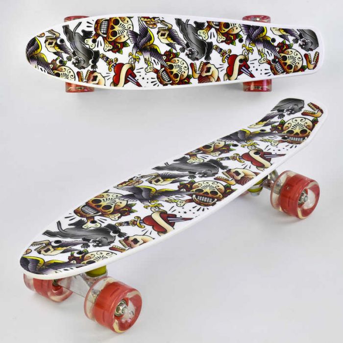 Скейт Р 14209 (8) Best Board, доска = 55см, колеса PU, светло, d = 6см