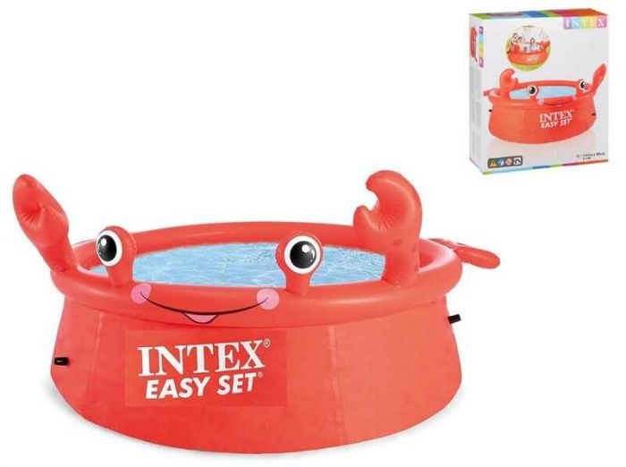 Intex Бассейн надувной 26100 NP (2) Crab Easy Set, в коробке