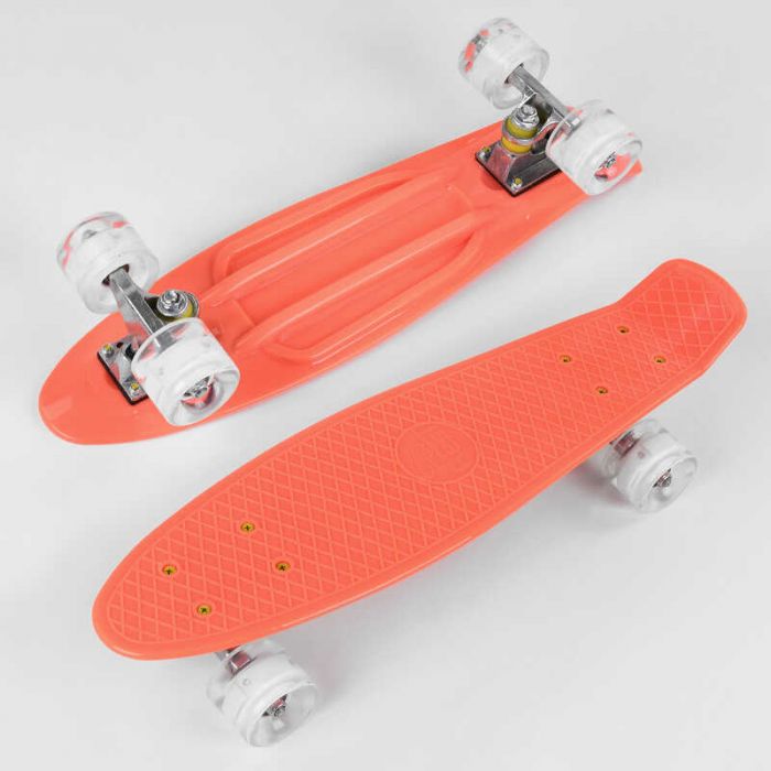 Скейт Пенни борд 1102 (8) Best Board, доска = 55см, колеса PU со светом, диаметр 6 см