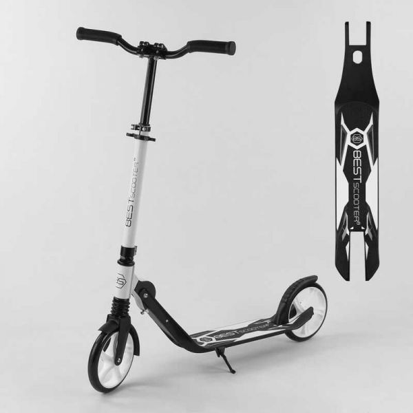 Скейтборд з двома колесами 87280 "Best Scooter", зажим керма, колеса з ПУ - 20 см, 1 амортизатор