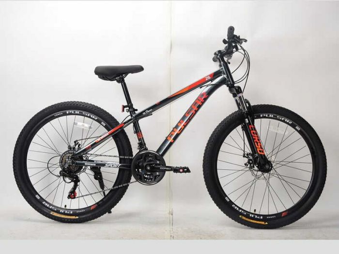 Велосипед Спортивний CORSO «PULSAR» 26" дюймів PL-26707 (1) рама алюмінієва 13’’, обладнання Shimano 21 швидкість, зібран на 75