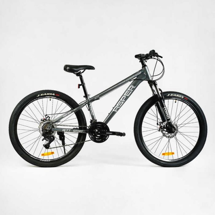Велосипед Спортивний CORSO «ASPER» 26" дюймів SP-26900 (1) рама алюмінієва 13’’, обладнання LTWOO A2 21 швидкість, зібран на 75