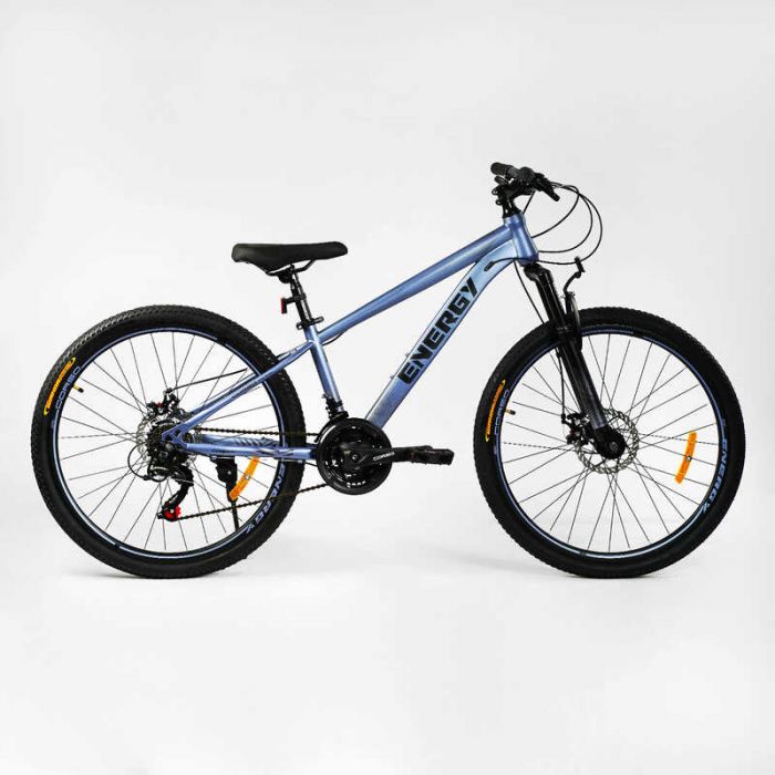 Велосипед Спортивний Corso 26" дюймів «Energy» EN-26756 (1) рама сталева 13’’, обладнання Shimano 21 швидкість, зібран на 75