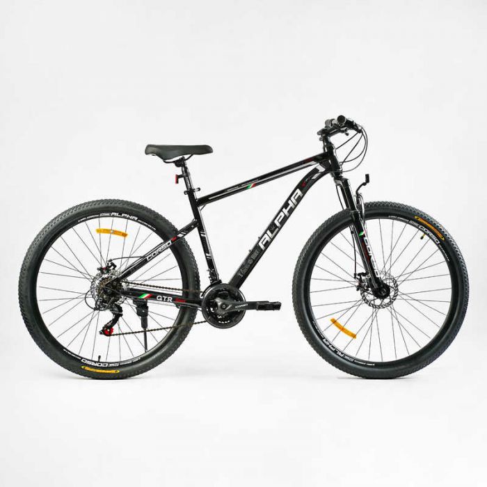 Велосипед Спортивний Corso 29" дюймів «Alpha» LF-29477 (1) рама сталева 19’’, обладнання Shimano, 21 швидкість, зібраний на 75