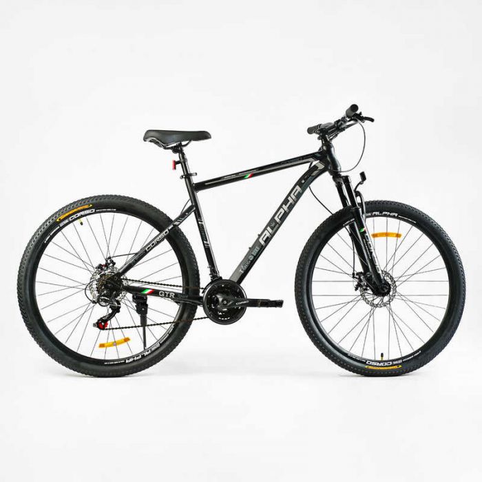 Велосипед Спортивний Corso 29" дюймів «Alpha» LF-29069 (1) рама сталева 21’’, обладнання Shimano, 21 швидкість, зібраний на 75