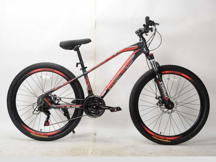 Велосипед Спортивний CORSO «BLADE» 26" дюймов BD-26311 (1) рама алюмінієва 13``, обладнання Shimano 21 швидкість, зібран на 75