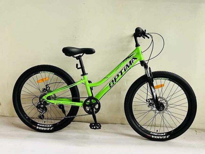 Велосипед Спортивный Corso «Optima» 24" дюйма TM-24326 (1) рама алюминиевая 11", оборудование Shimano 21 скорость, собран на 75