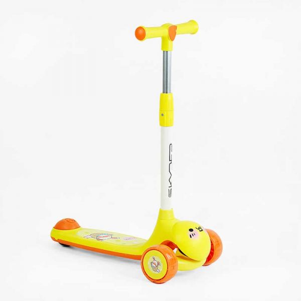 Самокат триколісний "Skyper" LH-11603 (10) колеса PU 112х42мм зі світлом, музика та підсвічування платформи, кермо з`ємне, в пакеті