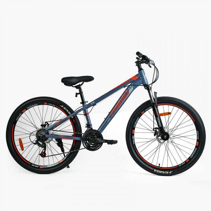 Велосипед Спортивний Corso «PRIMO» 26`` дюймів RM-26094 (1) рама алюмінієва 13``, обладнання SAIGUAN 21 швидкість, зібран на 75