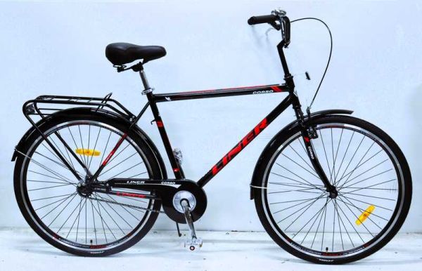 Велосипед міський Corso "Liner" LN-28650 (1) одношвидкісний, сталева рама 21’’, багажник