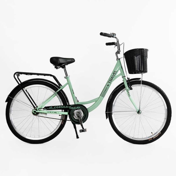 Велосипед міський Corso «TRAVEL» 26`` TL-26727 + КОШИК  