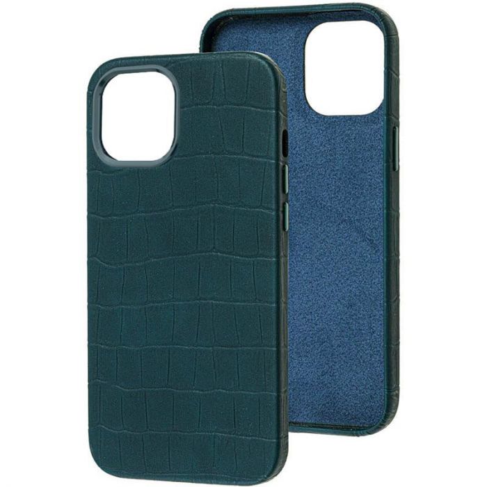 Кожаный чехол Croco Leather для Apple iPhone 14 Plus (6.7")