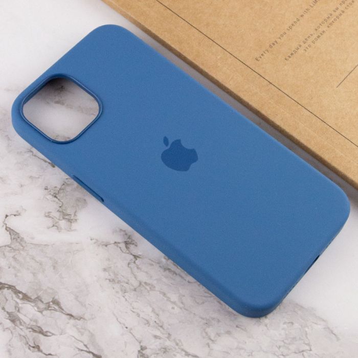 Чохол Silicone case (AAA) full with Magsafe and Animation для Apple iPhone 13 (6.1")