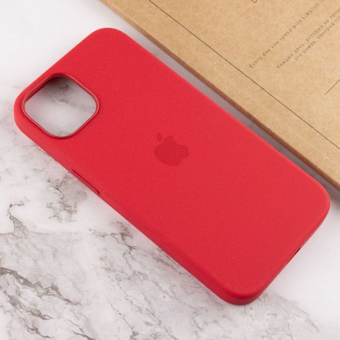 Чохол Silicone case (AAA) full with Magsafe and Animation для Apple iPhone 13 (6.1")