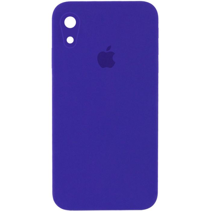 Чохол Silicone Case Square Full Camera Protective (AA) для Apple iPhone XR (6.1")