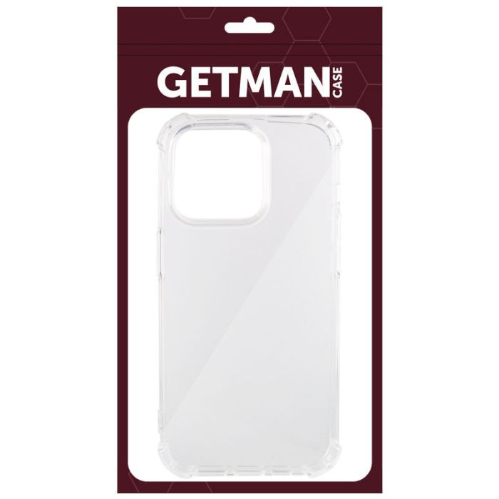 TPU чохол GETMAN Ease logo посилені кути для Apple iPhone 15 Pro (6.1")