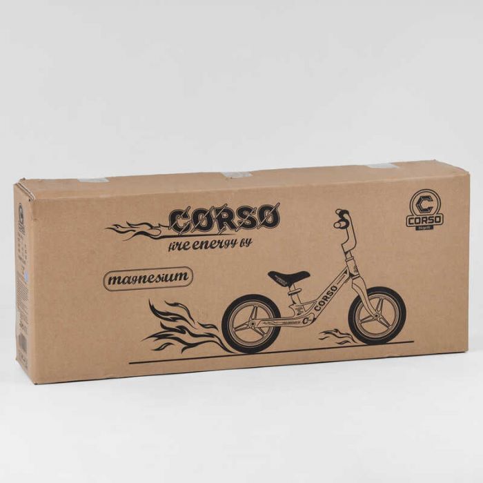 Велосипед Corso 22709 колеса 12" надувные, магниевая рама, магниевый руль, в коробке