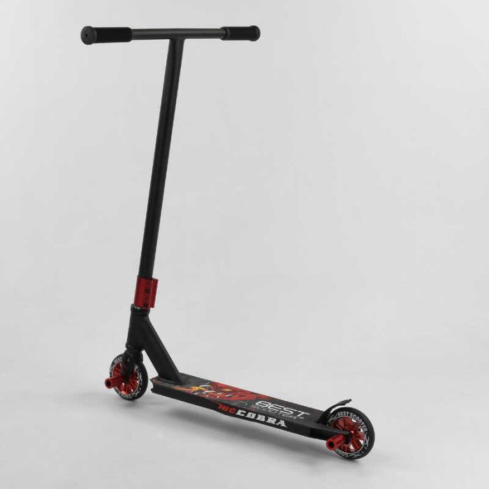 Самокат трюковых Best Scooter CB-00704 (1) HIC-система, Пеги, алюминиевый диск и дека, колеса PU, d=110 мм, ширина руля – 54 см, в коробке