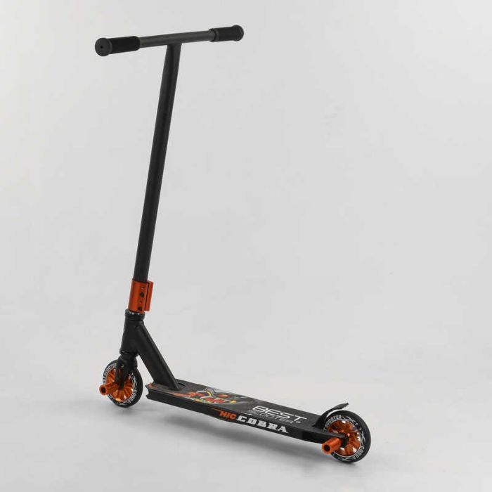 Самокат трюкових Best Scooter CB-00549 (1) HIC-система, Пегі, алюмінієвий диск і дека, колеса PU, d = 110 мм, ширина керма - 54 см, в коробці