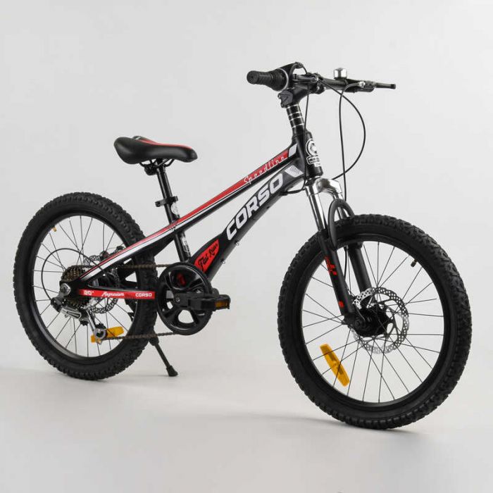 Дитячий спортивний велосипед 20'' CORSO "Speedline" MG-29535 (1) магнієва рама, Shimano Revoshift 7 швидкостей, зібраний на 75.
