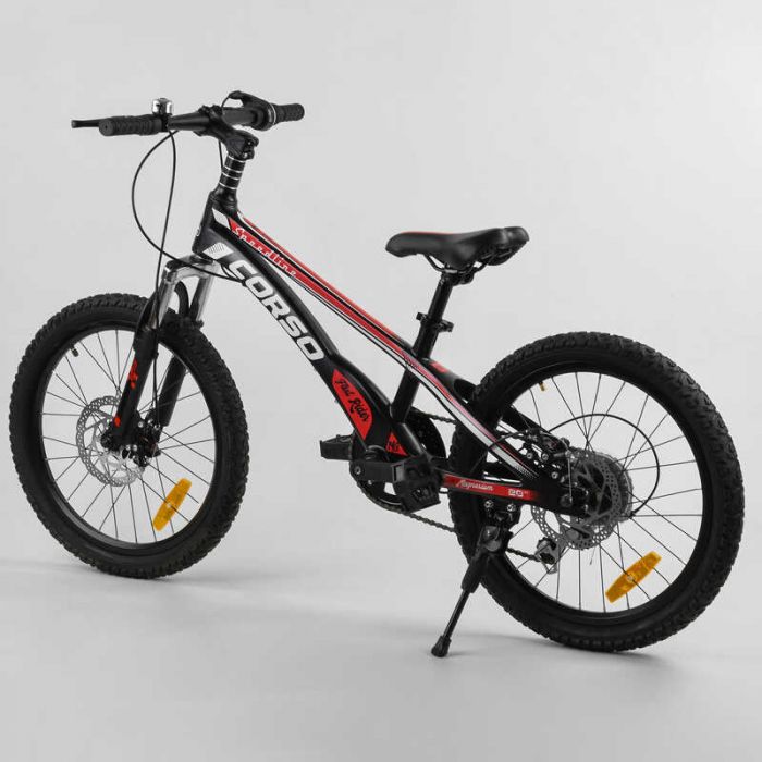 Дитячий спортивний велосипед 20'' CORSO "Speedline" MG-29535 (1) магнієва рама, Shimano Revoshift 7 швидкостей, зібраний на 75.