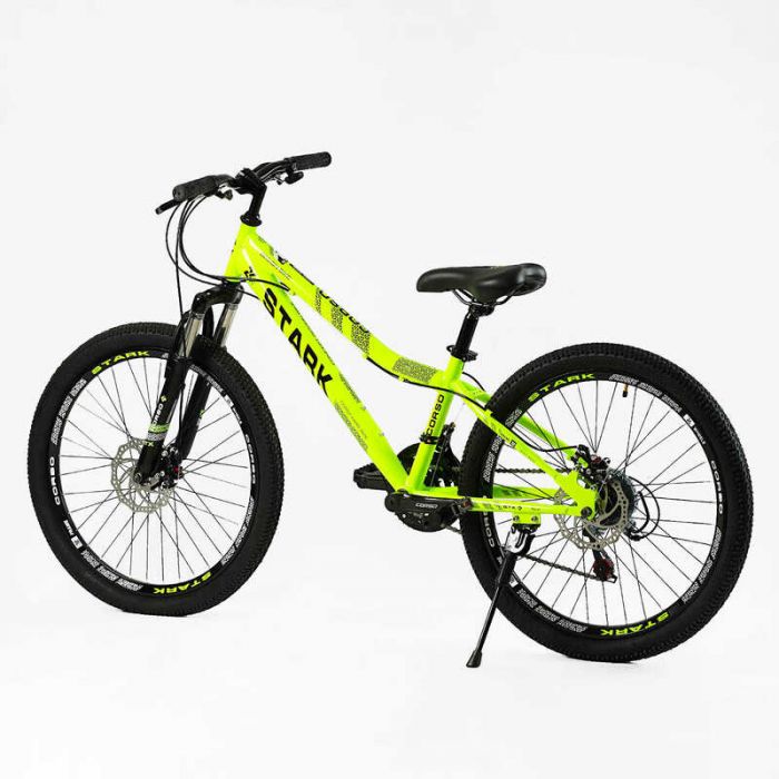 Велосипед Спортивный Corso «STARK» 24" дюйма SK - 24331 (1) рама стальная 12'', 21 скорость SAIGUAN, собранный на 75