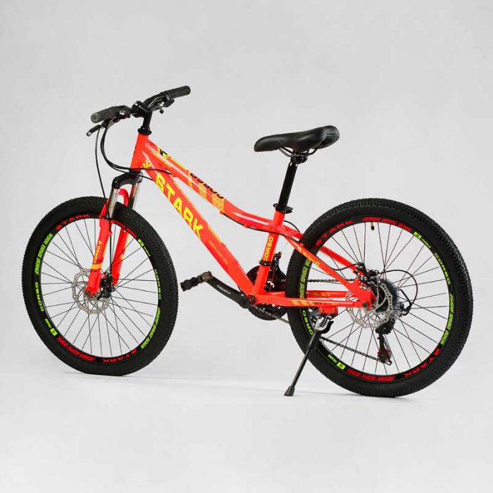Велосипед Спортивный Corso «STARK» 24" дюйма SK - 24797 (1) рама стальная 12'', 21 скорость SAIGUAN, собранный на 75
