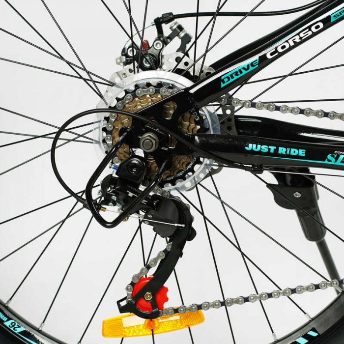 Велосипед Спортивний CORSO «INTENSE» 26" дюймів NT-26469 (1) рама сталева 13’’, обладнання SAIGUAN 21 швидкість, зібран на 75