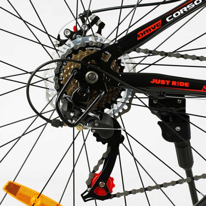 Велосипед Спортивний CORSO «INTENSE» 26" дюймів NT-26573 (1) рама сталева 13’’, обладнання SAIGUAN 21 швидкість, зібран на 75