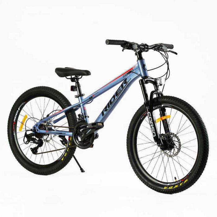 Велосипед Спортивний Corso 24" дюйми «Rider» RD-24690 (1) рама сталева 11’’, обладнання LTWOO A2, 21 швидкість, зібран на 75