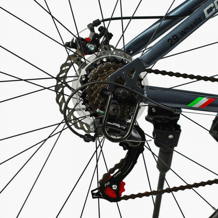Велосипед Спортивний Corso 29" дюймів «Alpha» LF-29360 (1) рама сталева 19’’, обладнання Shimano, 21 швидкість, зібран на 75