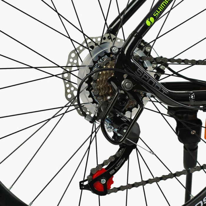 Велосипед Спортивний Corso «G-SPORT» 26" дюймів G-26124 (1) рама алюмінієва 17``, обладнання Shimano 21 швидкість, зібраний на 75