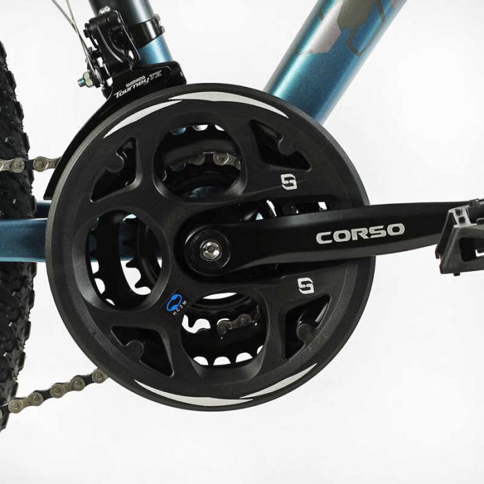 Велосипед Спортивный CORSO «HEADWAY» 26" дюймов HW-26314 (1) рама алюминиевая 15", оборудование Shimano 21 скорость, собранный на 75