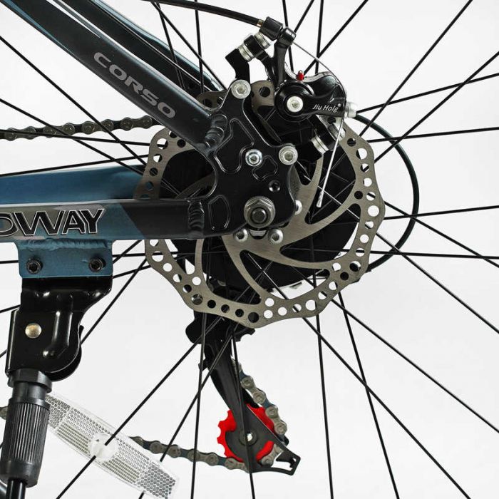 Велосипед Спортивний CORSO «HEADWAY» 26" дюймів HW-26314 (1) рама алюмінієва 15``, обладнання Shimano 21 швидкість, зібраний на 75