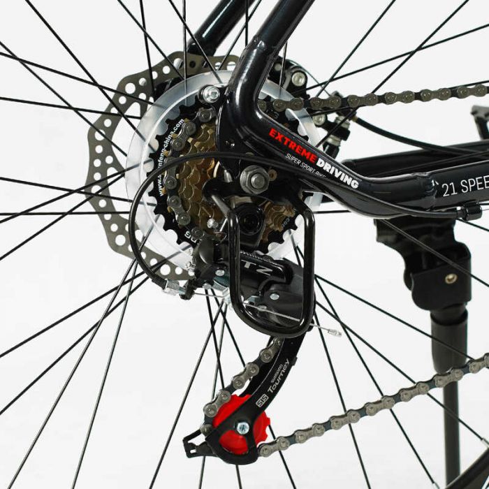 Велосипед Спортивный CORSO «HI RACE PRO» 27,5" дюймов HR-27003 (1) рама алюминиевая 17", оборудование Shimano 21 скорость, собранный на 75
