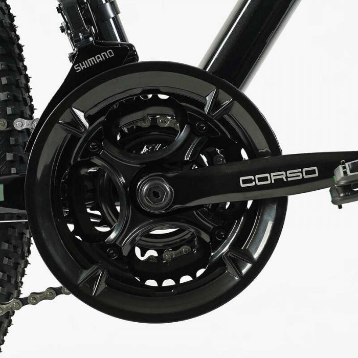 Велосипед Спортивний CORSO «HI RACE PRO» 27,5" дюймів HR-27402 (1) рама алюмінієва 17``, обладнання Shimano 21 швидкість, зібраний на 75