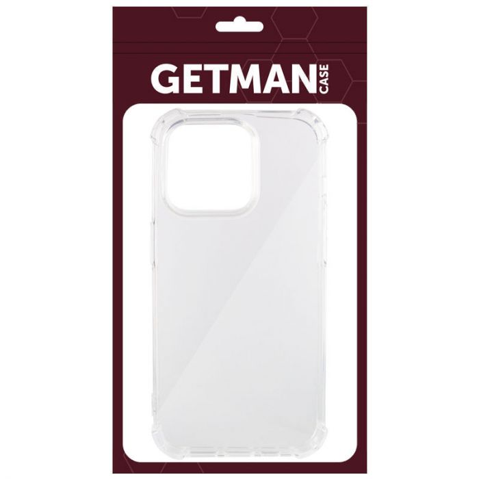 TPU чохол GETMAN Ease logo посилені кути для Apple iPhone 14 Pro (6.1")