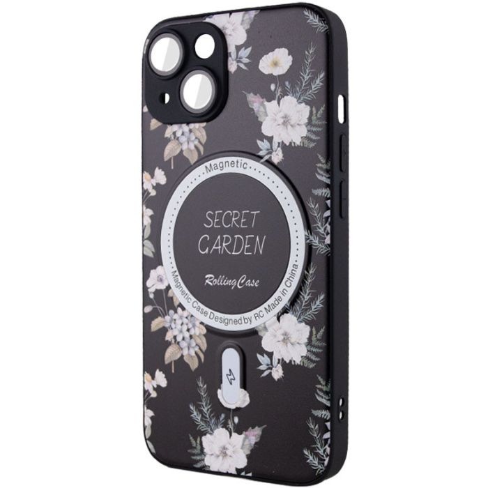 TPU+PC чохол Secret Garden with MagSafe для Apple iPhone 15 (6.1")