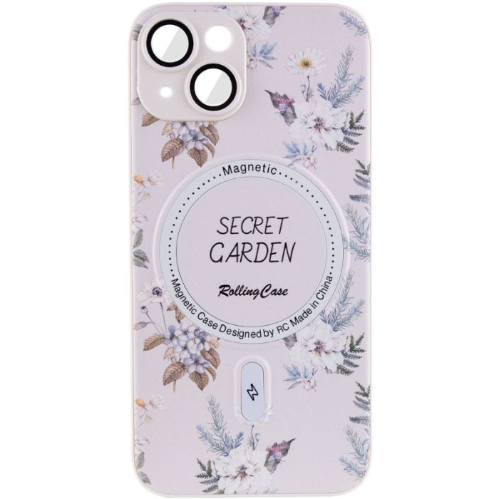 TPU+PC чохол Secret Garden with MagSafe для Apple iPhone 15 (6.1")