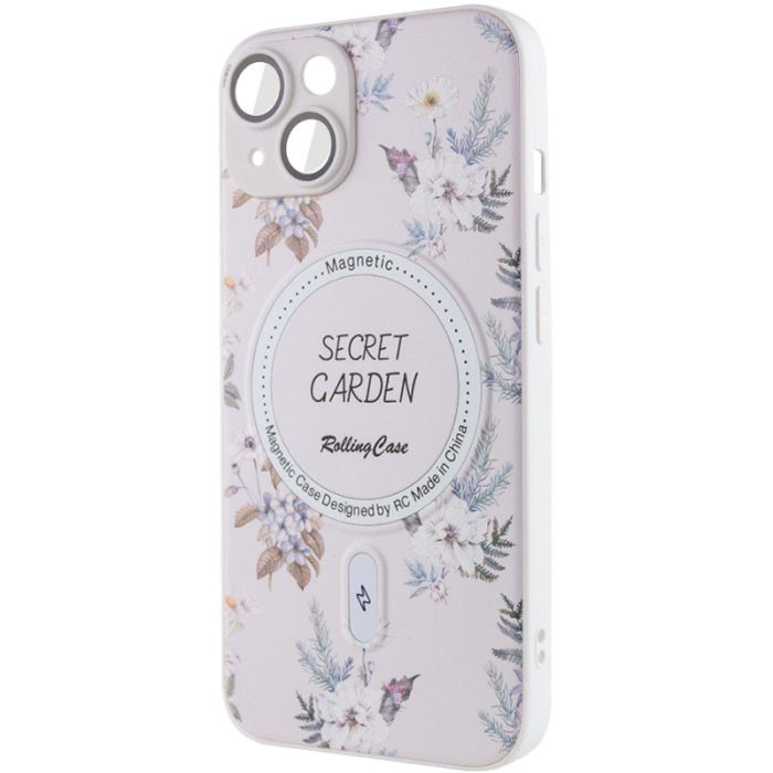 TPU+PC чохол Secret Garden with MagSafe для Apple iPhone 15 (6.1")