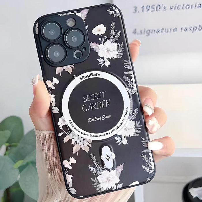 TPU+PC чохол Secret Garden with MagSafe для Apple iPhone 15 Pro (6.1")