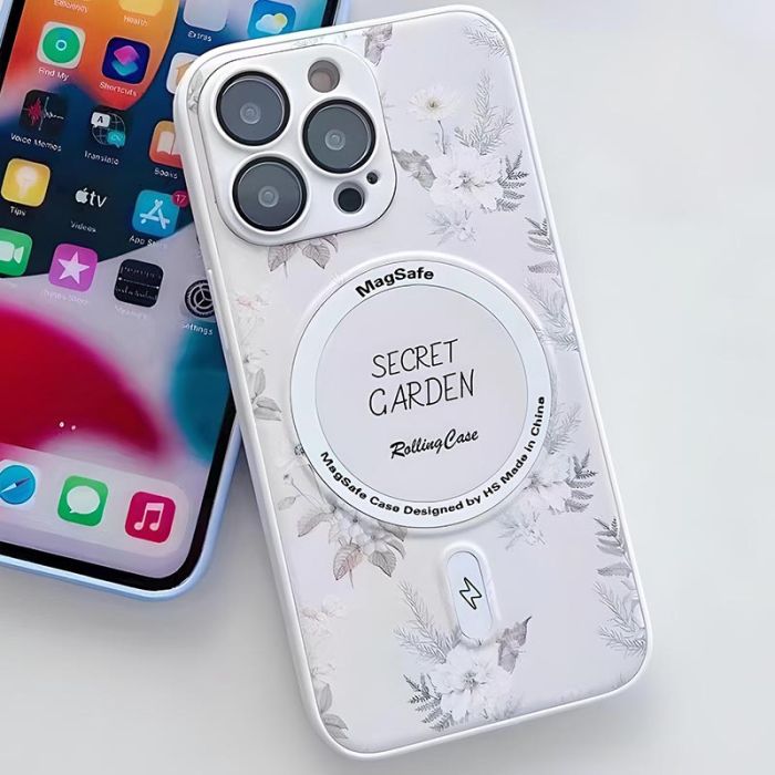 TPU+PC чохол Secret Garden with MagSafe для Apple iPhone 15 Pro (6.1")