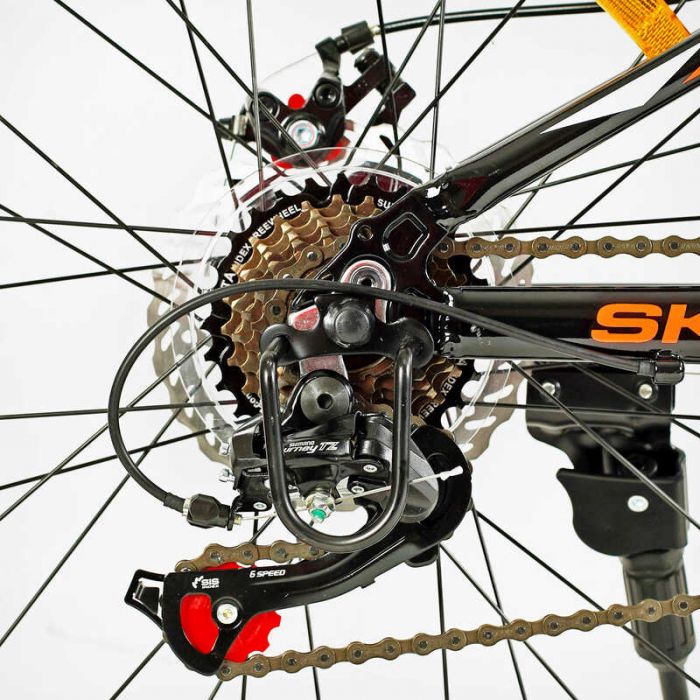 Велосипед Спортивный Corso «SKYLINE» 24" дюймов SL- 24336 (1) рама алюминиевая 11’’, оборудование Shimano 21 скорость, собранный на 75