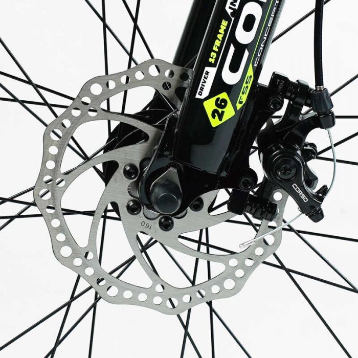 Велосипед Спортивний Corso «BLADE» 26" дюймів BD-26102 (1) рама алюмінієва 13``, обладнання Shimano 21 швидкість, зібран на 75