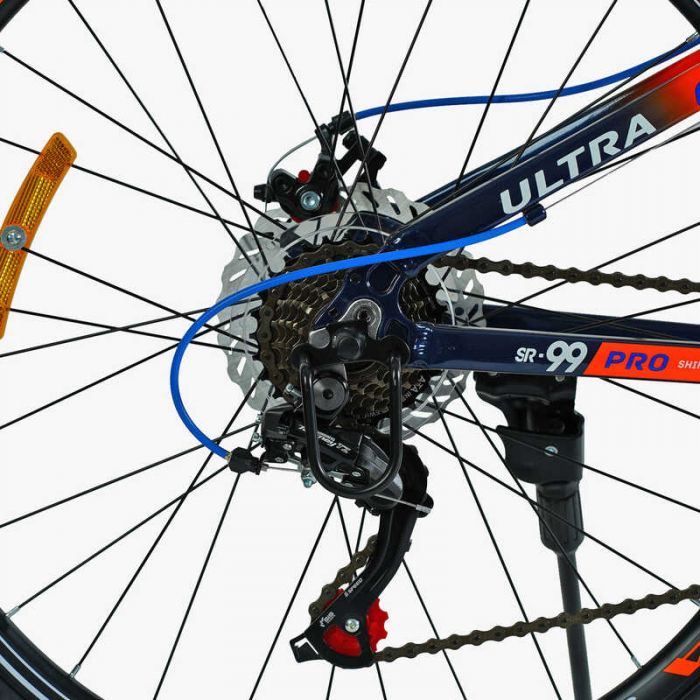 Велосипед Спортивний Corso «ULTRA» 26" дюймів UL-26041 (1) рама алюмінієва 13’’, обладнання Shimano 21 швидкість, зібраний на 75