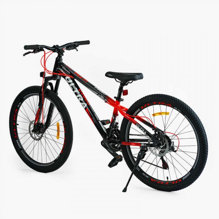 Велосипед Спортивный Corso «ULTRA» 26" дюймов UL-26326 (1) рама алюминиевая 13’’, оборудование Shimano 21 скорость, собранный на 75