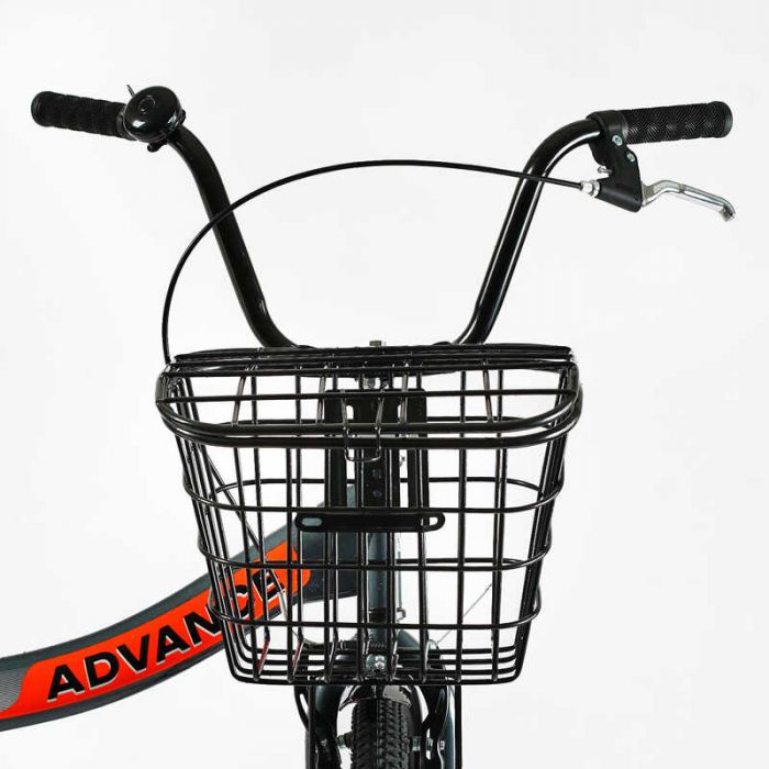 Велосипед складний Corso 24`` Advance AD-24715 (1) одношвидкісний, складна сталева рама 14``, корзина, багажник