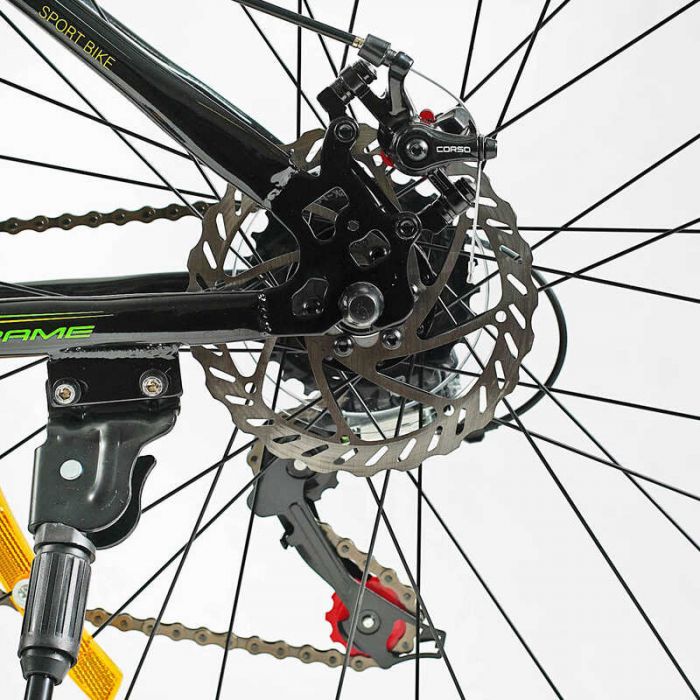 Велосипед Спортивний Corso 27.5`` дюймів «TORNADO» TR-27257 (1) рама сталева 15.5’’, перемикачі Shimano, 21 швидкість, зібраний на 75