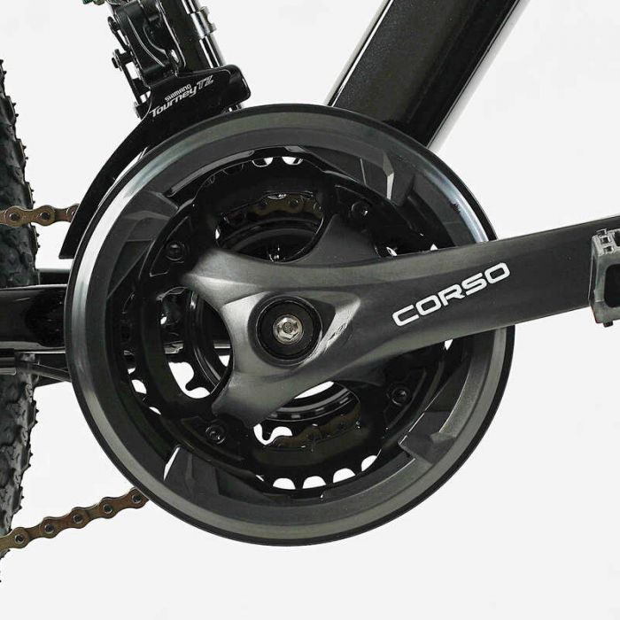 Велосипед Спортивный Corso 27.5'' дюймов «TORNADO» TR-27117 (1) рама стальная 15.5'', переключатели Shimano, 21 скорость, собранный на 75